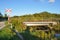 Railroad bridge in Aalborg Denmark