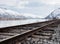 Railroad in Columbia river valley, WA