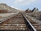 Railroad in Columbia river valley, WA