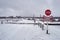 Railroad crosses the road and Stop sign