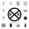 railroad crossing icon. Railway Warnings icons universal set for web and mobile