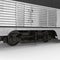 Railroad Double Deck Lounge Car on white. 3D illustration