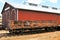 Railroad Freight Car With Drop Down  Side For Livestock