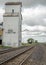 Railroad and grain elevators