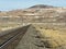 Railroad leads to the mine at Sulphur, Nevada