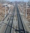 Railroad metal track