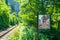 Railroad with narrow path alongside it, providing access to several via ferrata routes in Vadu Crisului, Padurea Craiului mountain