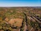 Railroad overlook by drone DJI mavic mini autumn