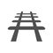 Railroad rail icons. Editable vector.