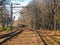 Railroad route between Polish and Czech Cieszyn parts of the border city of Cieszyn.