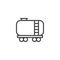 Railroad tank wagon line icon