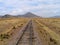 Railroad-track on the Altiplano (Peru)