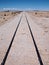 Railroad track leading nowhere