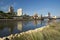 Railroad track and Robert Street Bridge. Downtown Saint Paul, Minnesota