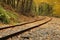 Railroad Tracks in the Fall