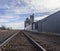 Railroad Tracks and Grain Elevator