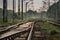 Railroad tracks, Poland, Lodz