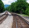 Railroad Tracks in Rural Virginia, USA