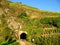 Railroad tunnel in a wine yard