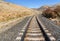 Railroad Winding along Yakima River Canyon.