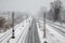 Railroad in winter