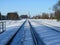 Railroad in the winter