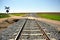 Railway attention signal, level crossing without barrier on a rural road