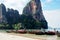 Railway beach in krabi, thailand