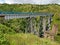 A railway bridge connecting two hills