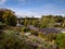 Railway bridge and roofs in Ingleton, North Yorkshire