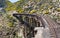 Railway bridge on Taieri Gorge New Zealand