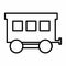 Railway car icon illustration