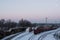 Railway cars loaded with forest. Loaded wagons