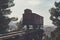 A railway death wagon in which prisoners were transported to concentration camps in Germany during world war II. toned