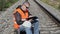 Railway Engineer with documentation on railway