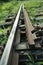 Railway equipment. Turnout mechanism on railway tracks