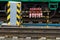 The railway junction on a cloudy day. Natural light. Landscape