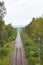 Railway in a landscape