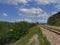 Railway line Podgorica - Bar near Scadar lake