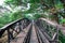 Railway metal bridge of world war history, Kanchanaburi, Thailand