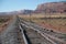 Railway section in Colorado, USA