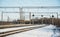 The railway siding, semaphores, signals