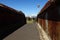 The railway station bridge in Worcester, South Africa.