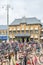 Railway Station in Gothenburg, Sweden with many bikes