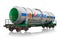 Railway tankcar with biofuel