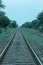 Railway track in India