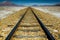 Railway track Uyuni to Antofagasta in highlands