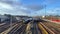 Railway Tracks hat Clapham Junction Railway Station- LONDON, UK - DECEMBER 20, 2022