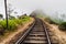 Railway tracks near Idalgashinna, Sri Lan