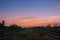 Railway tracks in a Rural with Nice Sunrise